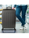 Suitcase 60 cms medium Skpat Lisboa Rigid in extendable ABS with capacity of 65L integrated TSA