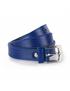 cinturon piel genuina 25 mm azul 110