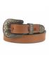 genuine leather belt 25mm orange