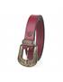 genuine leather belt 25mm light grey