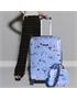 maleta 60cm y neceser azul