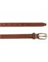 genuine leather belt 20mm burgundy