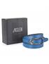 genuine leather belt 20mm mid blue